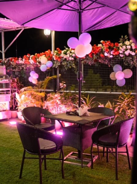 Patio dining at ChatKara