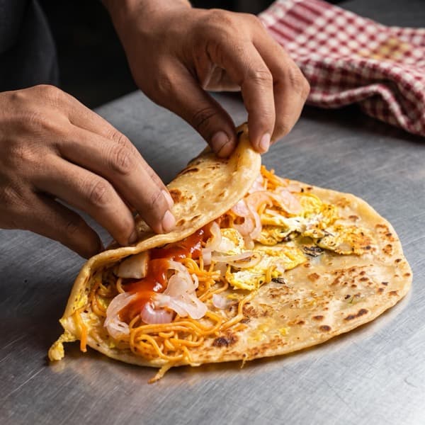 Handcrafted Kathi Roll at ChatKara